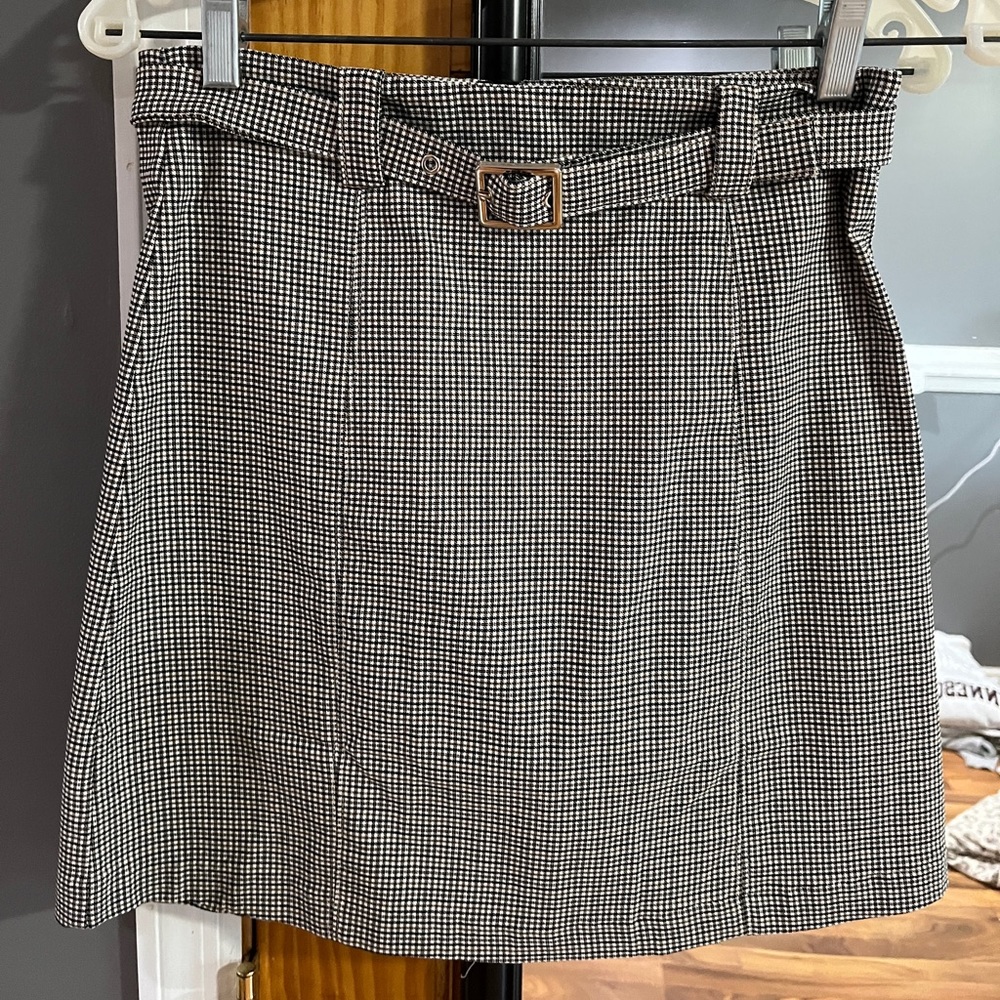 Fall plaid pencil skirt